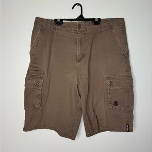 Vintage 90's Gurilla Biscuit Brown cargo pockets gorpcore shorts